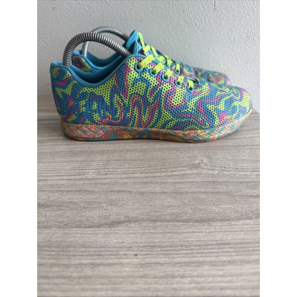 Nobull Multicolor Swirl Women's Sneakers Sz 8 Shoes Weight Lifting